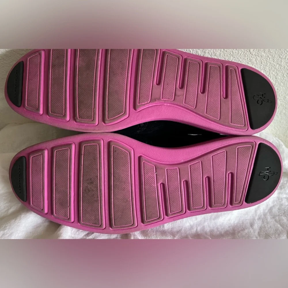 COLE HAAN Mens Lunargrand Pink Black Genuine Leather Suede Wingtip Shoes Sz 11.5 - Picture 8 of 8